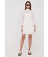 Sukienka Hugo sukienka bawełniana kolor biały mini prosta