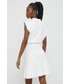 Sukienka Hugo sukienka kolor biały mini dopasowana