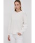 Sweter Hugo Sweter bawełniany damski kolor biały ciepły
