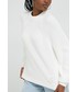 Sweter Hugo sweter bawełniany damski kolor biały