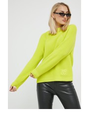 Sweter sweter bawełniany damski kolor żółty - Answear.com Hugo