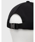 Czapka Hugo czapka z domieszką wełny kolor czarny z aplikacją
