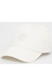 Czapka czapka kolor biały gładka - Answear.com Hugo