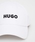 Czapka Hugo czapka kolor biały z aplikacją
