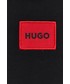 Bluza męska Hugo bluza bawełniana męska kolor czarny z kapturem z aplikacją