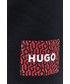 Krótkie spodenki męskie Hugo szorty bawełniane męskie kolor czarny