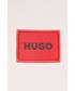 Bluza Hugo bluza damska kolor różowy z kapturem gładka