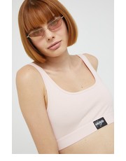 Top damski top damski kolor różowy - Answear.com Hugo