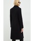 Płaszcz Elisabetta Franchi płaszcz wełniany kolor czarny przejściowy dwurzędowy