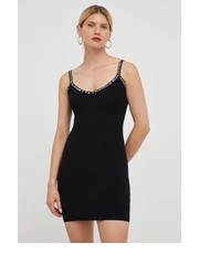 Sukienka sukienka kolor czarny mini dopasowana - Answear.com Elisabetta Franchi