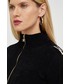 Sweter Elisabetta Franchi sweter z domieszką wełny damski kolor czarny lekki
