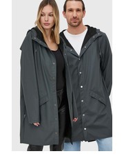 Kurtka kurtka 12020 Long Jacket kolor szary przejściowa - Answear.com Rains