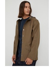 Kurtka kurtka przeciwdeszczowa kolor brązowy przejściowa - Answear.com Rains