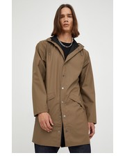 Kurtka kurtka przeciwdeszczowa kolor brązowy przejściowa - Answear.com Rains