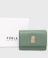 Portfel Furla portfel skórzany damski kolor zielony