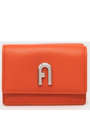 Portfel portfel skórzany damski kolor pomarańczowy - Answear.com Furla