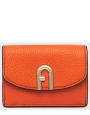 Portfel portfel skórzany damski kolor pomarańczowy - Answear.com Furla