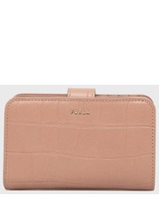 Portfel portfel skórzany damski kolor beżowy - Answear.com Furla