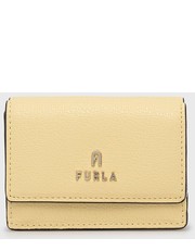 Portfel portfel skórzany damski kolor żółty - Answear.com Furla