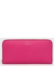 Portfel portfel skórzany damski kolor różowy - Answear.com Furla