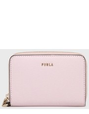 Portfel portfel skórzany damski kolor różowy - Answear.com Furla