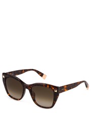 Okulary okulary przeciwsłoneczne damskie kolor brązowy - Answear.com Furla