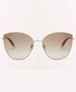 Okulary Furla okulary przeciwsłoneczne damskie kolor brązowy