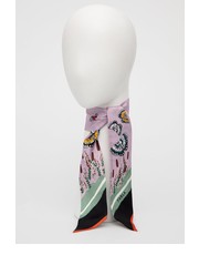 Szalik apaszka jedwabna kolor fioletowy wzorzysta - Answear.com Furla