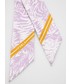 Szalik Furla apaszka jedwabna kolor fioletowy wzorzysty