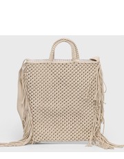 Shopper bag torebka kolor beżowy - Answear.com Sisley
