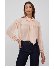 Bluzka bluzka damska kolor pomarańczowy gładka - Answear.com Sisley