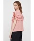 Bluzka Sisley bluzka damska kolor różowy gładka