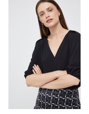 Bluzka bluzka damska kolor czarny gładka - Answear.com Sisley