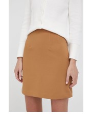 Spódnica spódnica kolor brązowy mini prosta - Answear.com Sisley