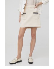 Spódnica spódnica kolor beżowy mini rozkloszowana - Answear.com Sisley