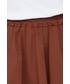 Spódnica Sisley spódnica bawełniana kolor brązowy mini rozkloszowana