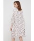 Sukienka Sisley sukienka kolor beżowy mini oversize