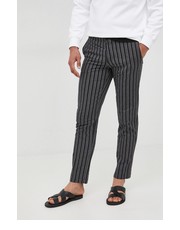 Spodnie męskie spodnie męskie kolor czarny proste - Answear.com Sisley