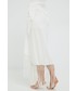 Strój kąpielowy Sisley spódnica plażowa kolor biały