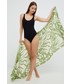 Strój kąpielowy Sisley chusta plażowa kolor zielony