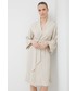 Piżama Sisley szlafrok kolor beżowy