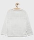 Koszulka Sisley longsleeve bawełniany dziecięcy kolor biały z nadrukiem