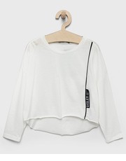Koszulka longsleeve bawełniany dziecięcy kolor biały - Answear.com Sisley