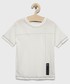 Koszulka Sisley t-shirt bawełniany dziecięcy kolor biały z aplikacją