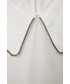 Bluzka Sisley bluzka bawełniana dziecięca kolor biały gładka