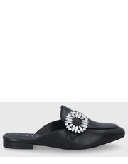 Klapki klapki skórzane damskie kolor czarny - Answear.com Sisley