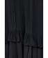 Sukienka Beatrice B sukienka z domieszką jedwabiu kolor czarny midi rozkloszowana