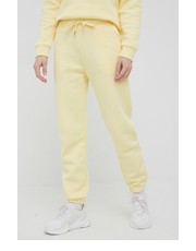 Spodnie spodnie dresowe damskie kolor żółty gładkie - Answear.com Peak Performance