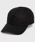 Czapka Peak Performance czapka bawełniana kolor czarny z aplikacją
