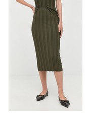 Spódnica spódnica kolor zielony midi ołówkowa - Answear.com Max Mara Leisure